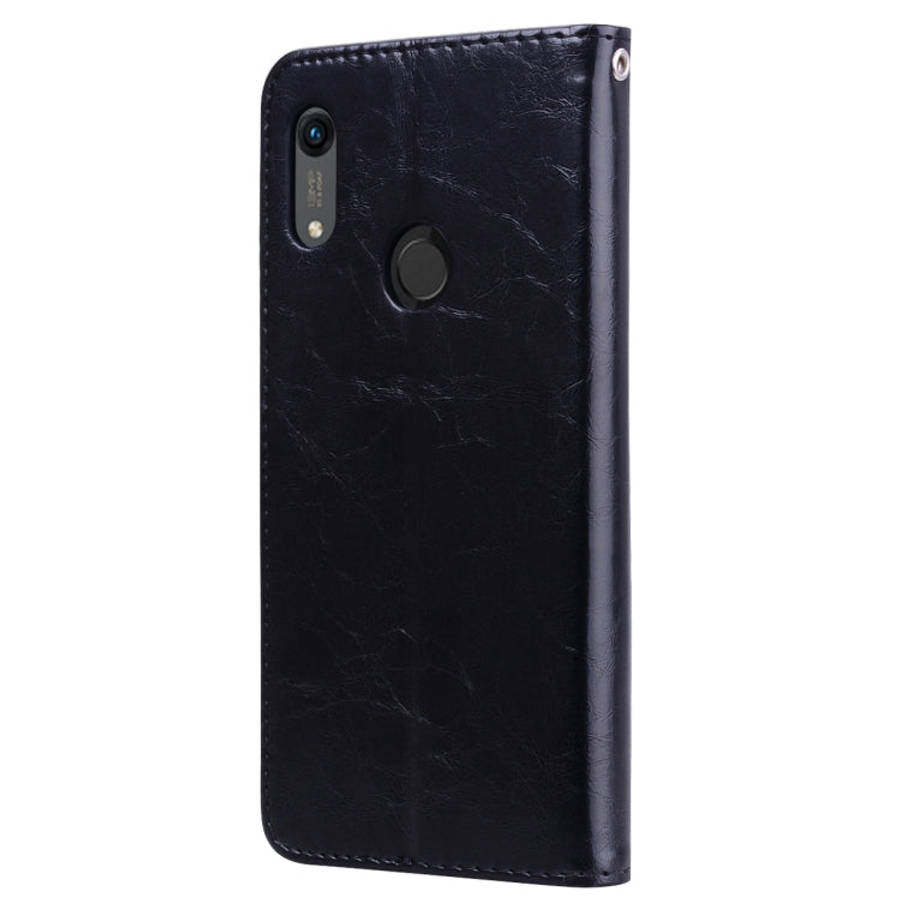 Business Style Oil Wax Texture Horizontal Flip Leather Case for Huawei Y6 (2019) / Honor 8A, with...