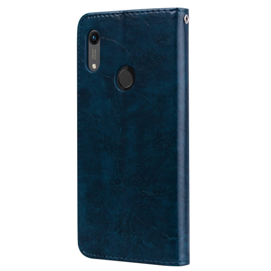 Business Style Oil Wax Texture Horizontal Flip Leather Case for Huawei Y6 (2019) / Honor 8A, with...