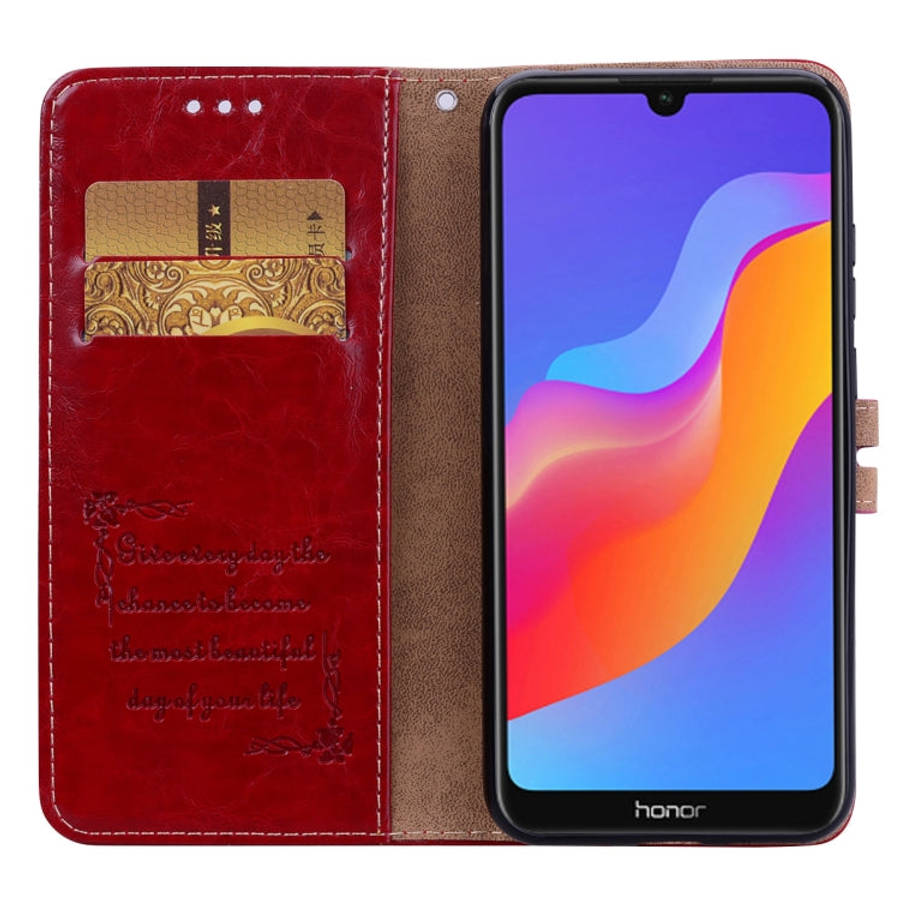 Business Style Oil Wax Texture Horizontal Flip Leather Case for Huawei Y6 (2019) / Honor 8A, with...