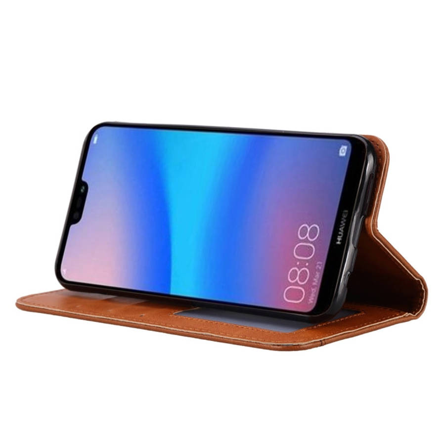 Knead Skin Texture Horizontal Flip Leather Case for Huawei P30 Lite, with Photo Frame & Holder & ...