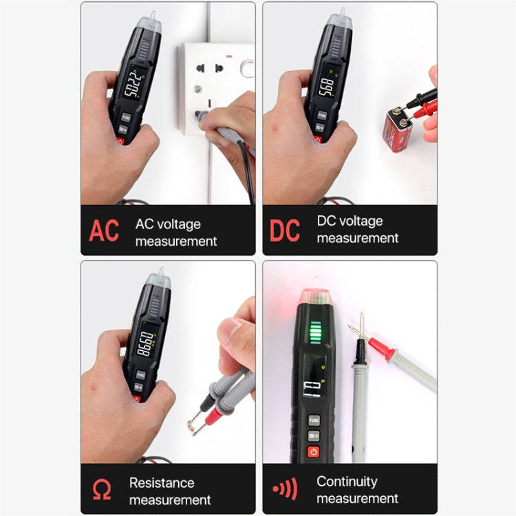 HABOTEST HT122 Multi-function Phase Sequence Digital Multimeter Smart Electricity Test Pen