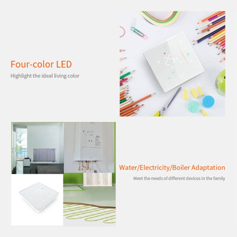 BHT-006GBLW 95-240V AC 16A Smart Home Heating Thermostat for EU Box, Control Electric Heating wit...