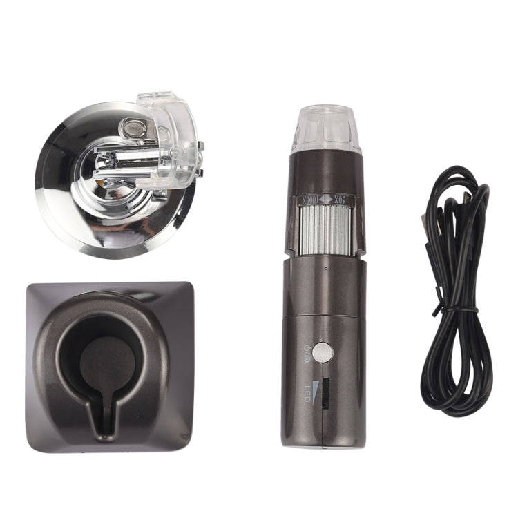 50X~1000X Magnifier HD Image Sensor 1920x1080P USB WiFi Digital Microscope with 8 LED & Professio...