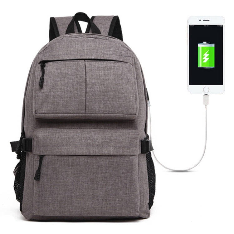 Universal Multi-Function Oxford Cloth Laptop Shoulders Bag Backpack with External USB Charging Po...