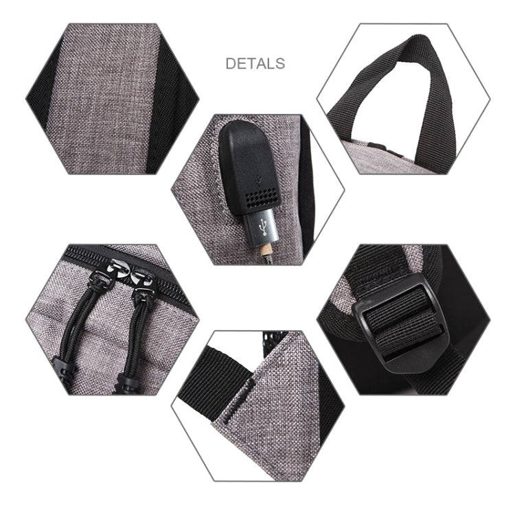 Universal Multi-Function Oxford Cloth Laptop Shoulders Bag Backpack with External USB Charging Po...