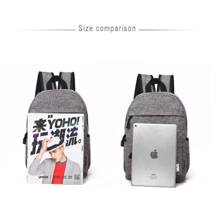 Universal Multi-Function Canvas Cloth Laptop Computer Shoulders Backpack Students Bag for 13-15 i...