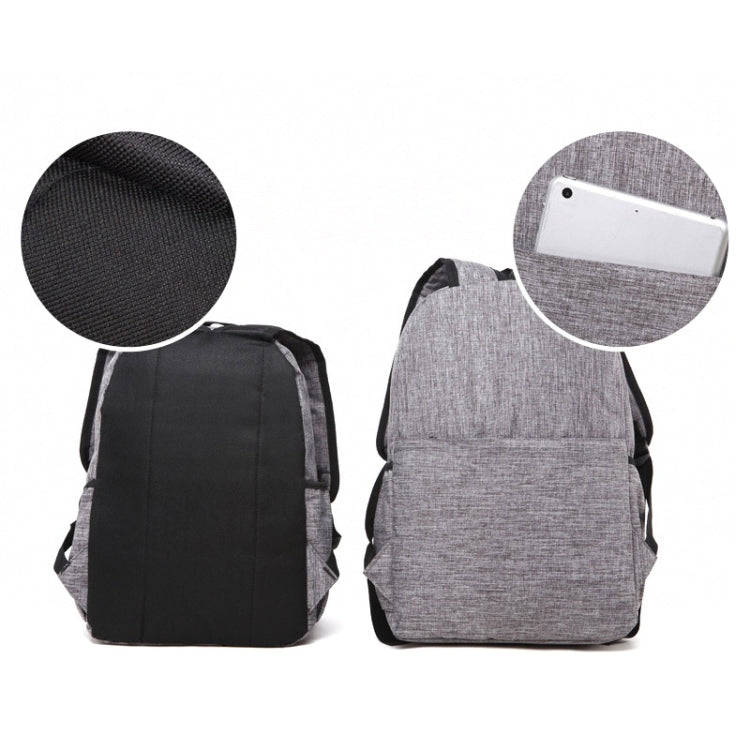 Universal Multi-Function Canvas Laptop Computer Shoulders Bag Leisurely Backpack Students Bag, Sm...