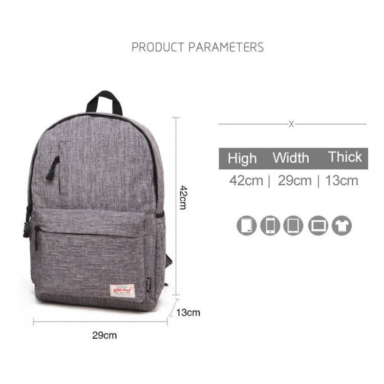 Universal Multi-Function Canvas Laptop Computer Shoulders Bag Leisurely Backpack Students Bag, Bi...