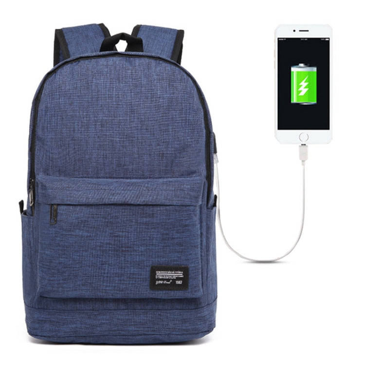 Universal Multi-Function Oxford Cloth Laptop Shoulders Bag Backpack with External USB Charging Po...