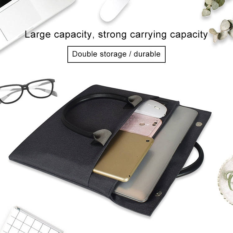 15.4 inch Universal Wearable Soft Handle Portable Laptop Tablet Bag, For Macbook, Samsung, Lenovo...