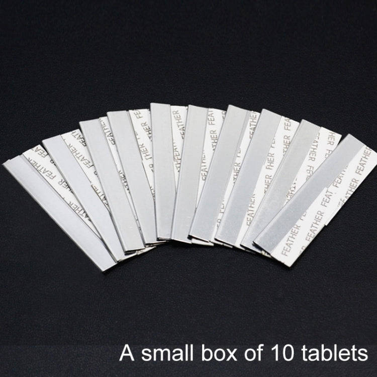 10 PCS Professional Hairdressing Tools Scraper Blade Eyebrow Trimmer Shaving Scratching Hair Feat...