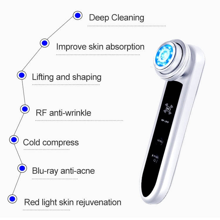 BLK-D919 RF Instrument Facial Vibration Compact Lifting Massager Micro Current Beauty Instrument(...