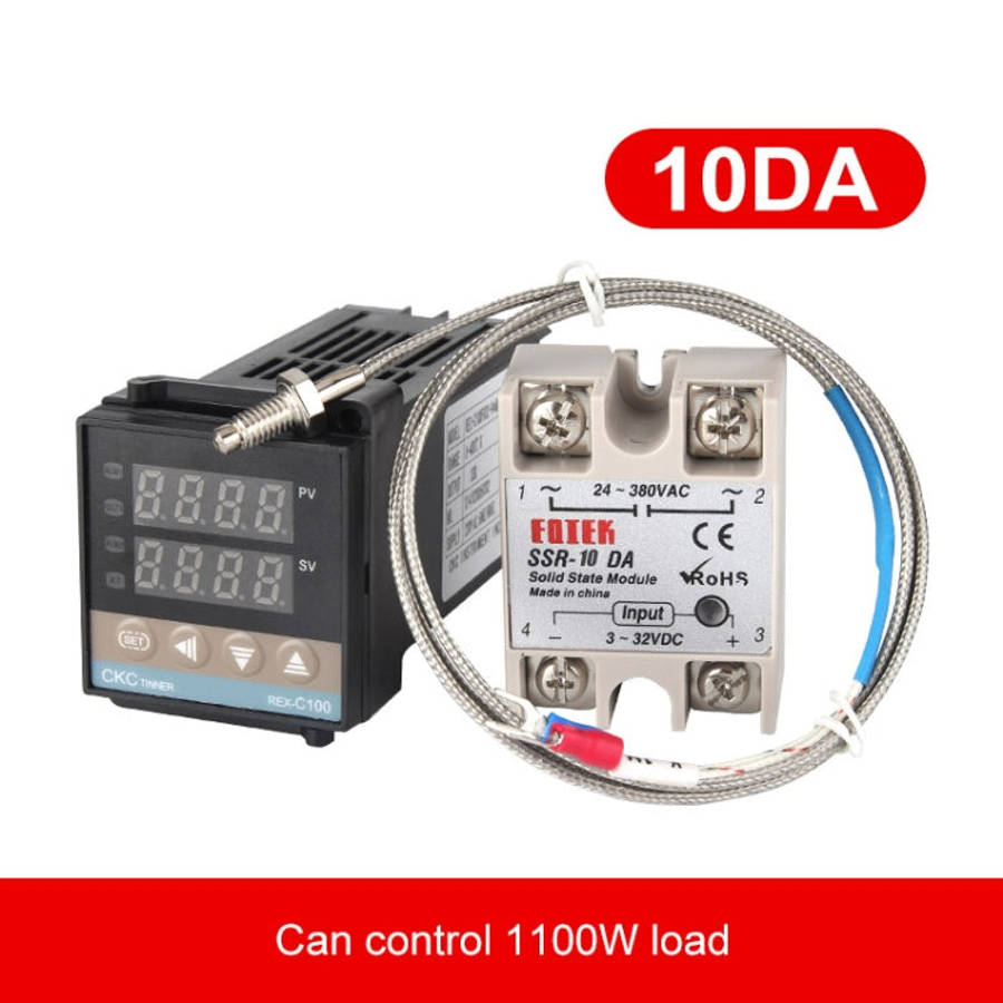 REX-C100 Thermostat + Thermocouple + SSR-10 DA Solid State Module Intelligent Temperature Control...