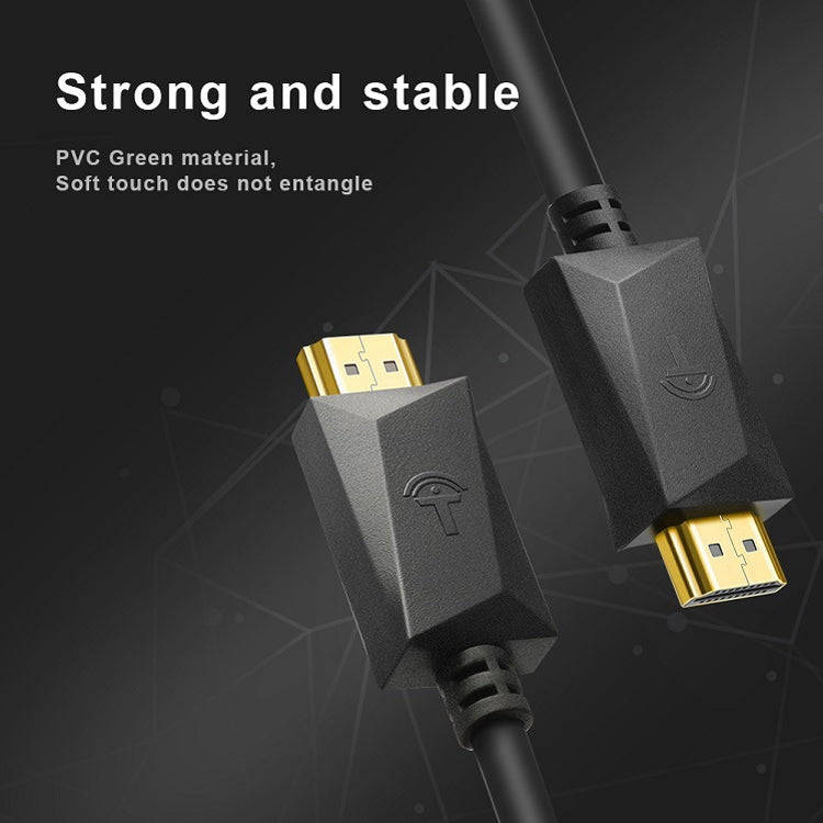 ROCKETEK HDMI01Y-2 HDMI 2.0 4K 30Hz 3D HD Gold-plated Connector HDMI Cable for All HDMI Devices, ...