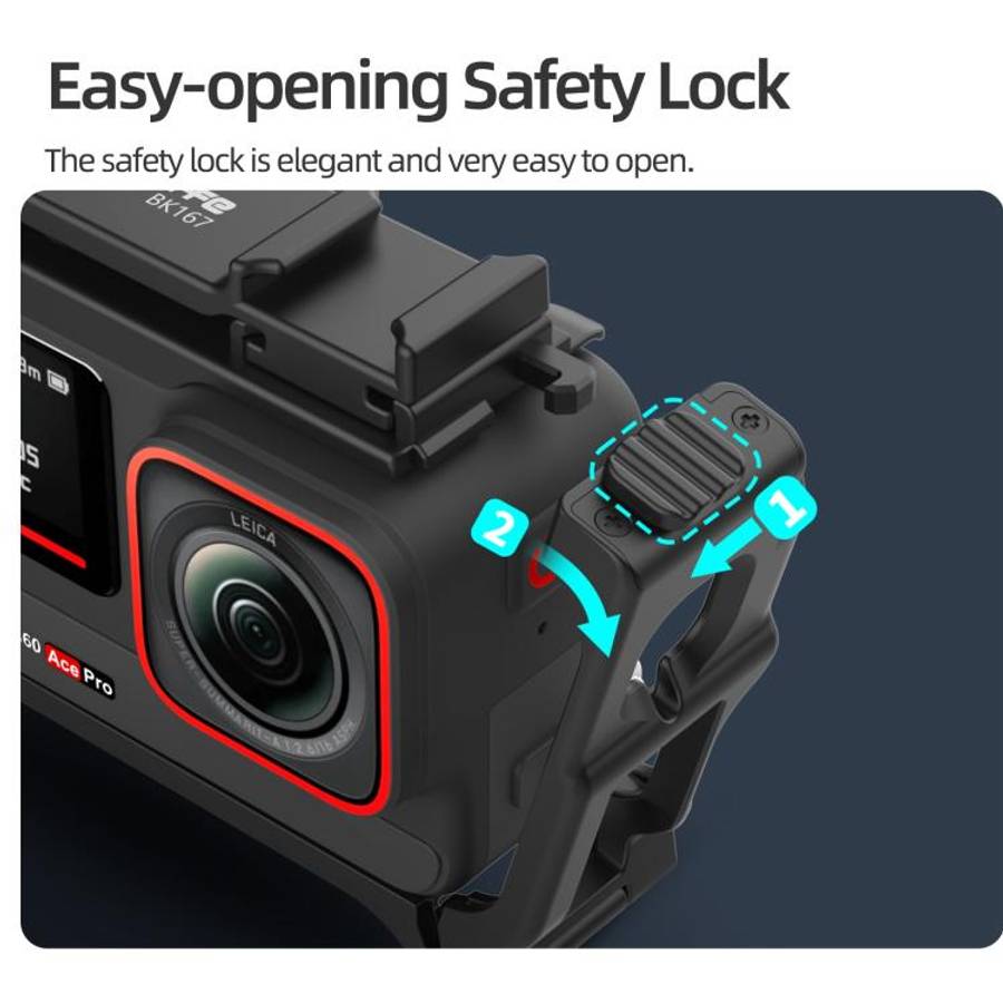 Sunnylife 2-in-1 Detachable Protective Frame & Street Photography Handle for Insta360 Ace Pro 2 /...