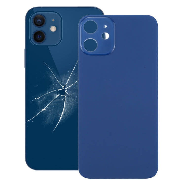 Easy Replacement Big Camera Hole Back Battery Cover for iPhone 12(Blue)