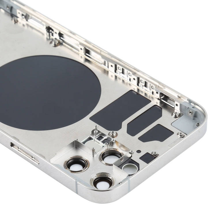 Back Housing Cover with SIM Card Tray & Side  Keys & Camera Lens for iPhone 12 Pro(White)