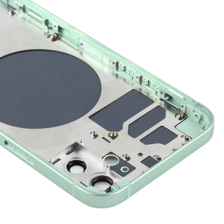 Back Housing Cover with SIM Card Tray & Side  Keys & Camera Lens for iPhone 12(Green)