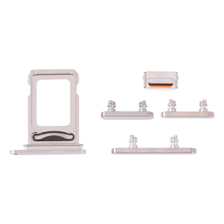 SIM Card Tray + SIM Card Tray + Side Keys for iPhone 13 Pro(Silver)