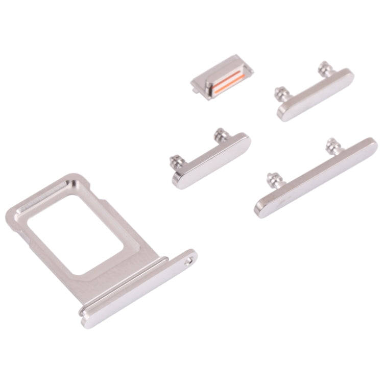 SIM Card Tray + SIM Card Tray + Side Keys for iPhone 13 Pro(Silver)