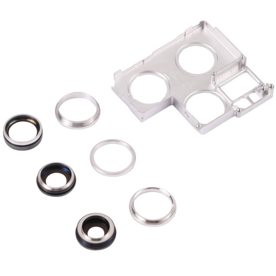 Camera Lens Cover With Retaining Bracket for iPhone 13 Pro(Silver)