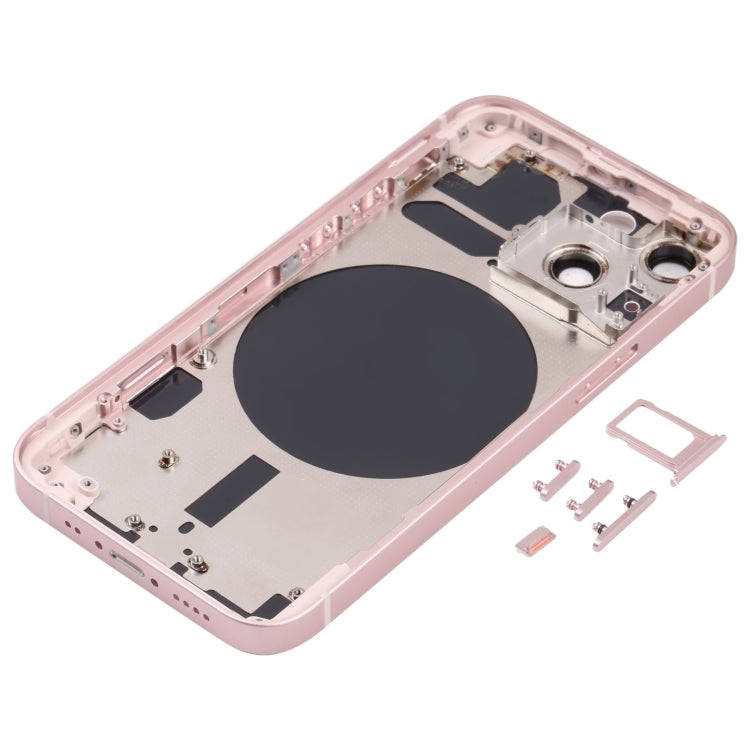 Back Housing Cover with SIM Card Tray & Side  Keys & Camera Lens for iPhone 13 Mini(Gold)