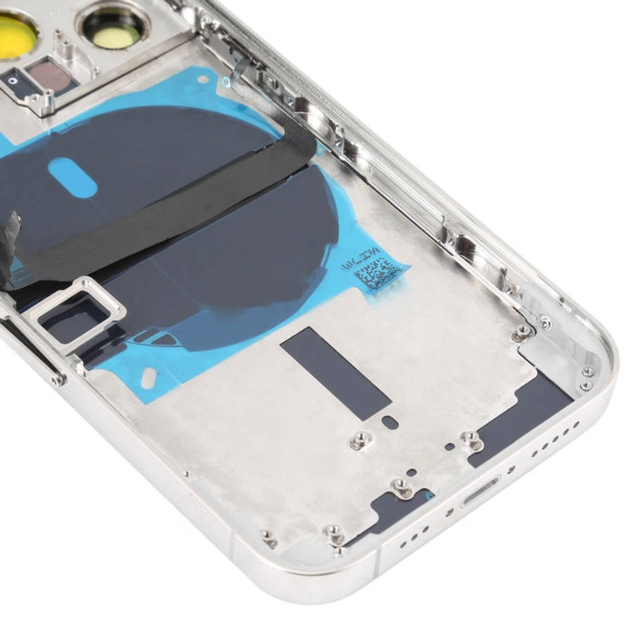 For iPhone 13 Pro Battery Back Cover with Side Keys & Card Tray & Power + Volume Flex Cable & Wir...