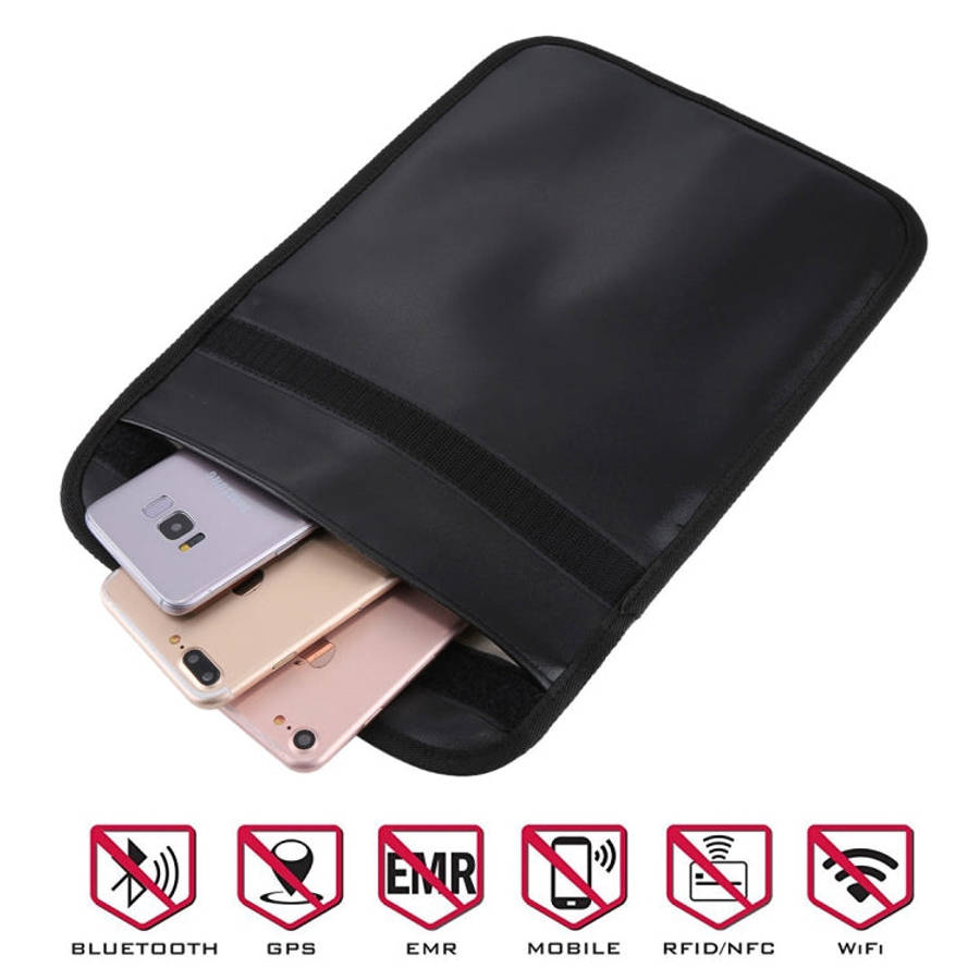 Anti-Radiation Signal Blocking Case for Cell Phone, Size: 28cm x 22.7cm(Black)