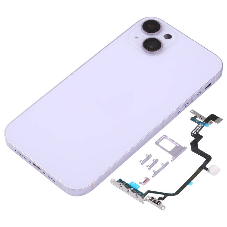 Back Housing Cover with Appearance Imitation of iP14 for iPhone XR(Purple)
