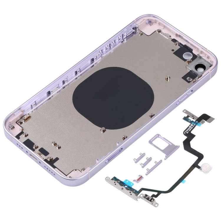 Back Housing Cover with Appearance Imitation of iP14 for iPhone XR(Purple)