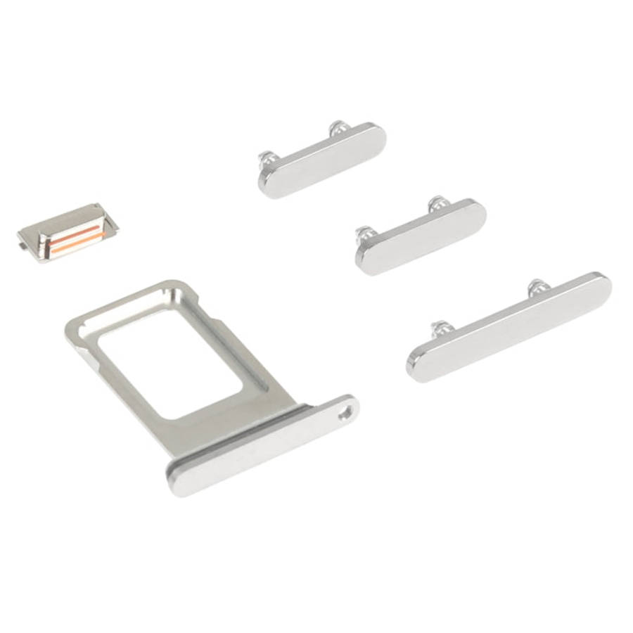 SIM Card Tray + Side Keys for iPhone 14 Pro Max(Silver)