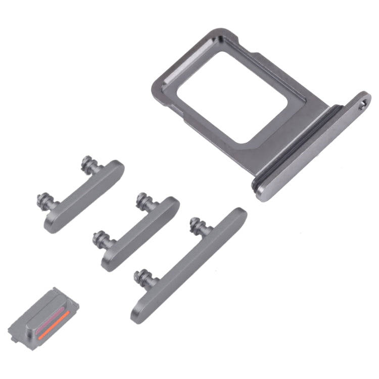 SIM Card Tray + SIM Card Tray + Side Keys for iPhone 14 Pro (Black)