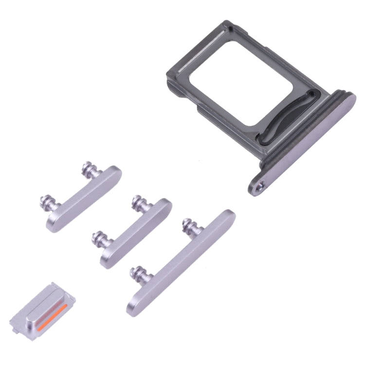 SIM Card Tray + SIM Card Tray + Side Keys for iPhone 14 Pro (Purple)