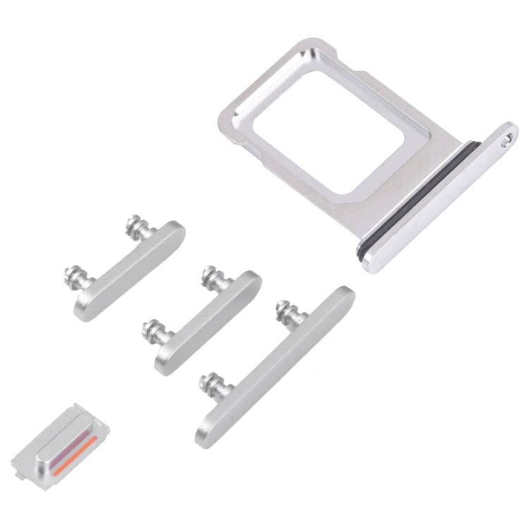 SIM Card Tray + SIM Card Tray + Side Keys for iPhone 14 Pro (Silver)
