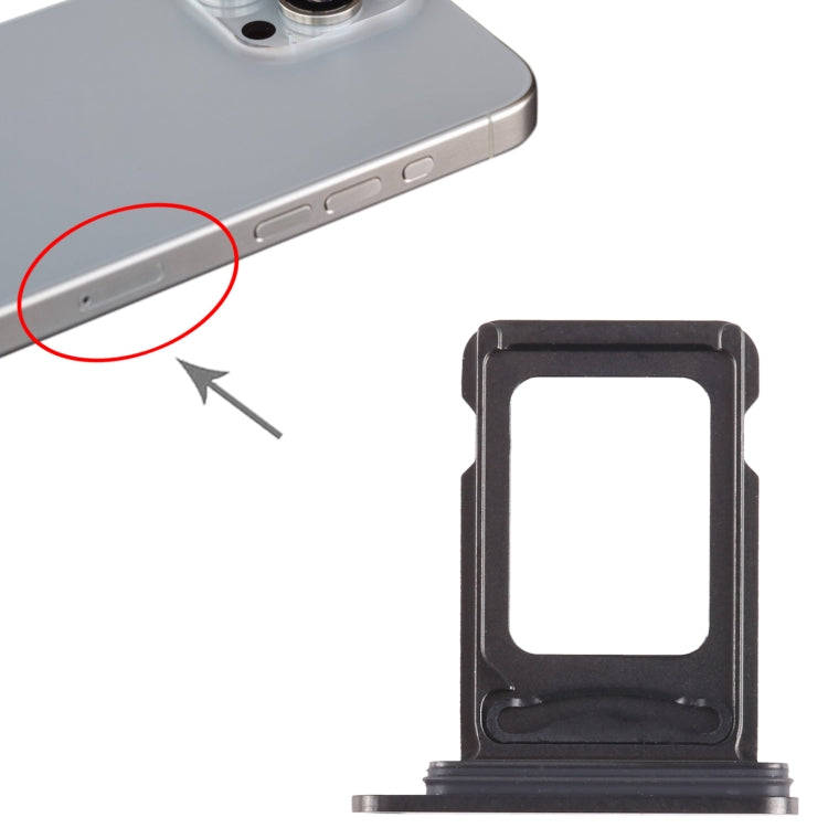 For iPhone 15 Pro Max SIM + SIM Card Tray (Black)