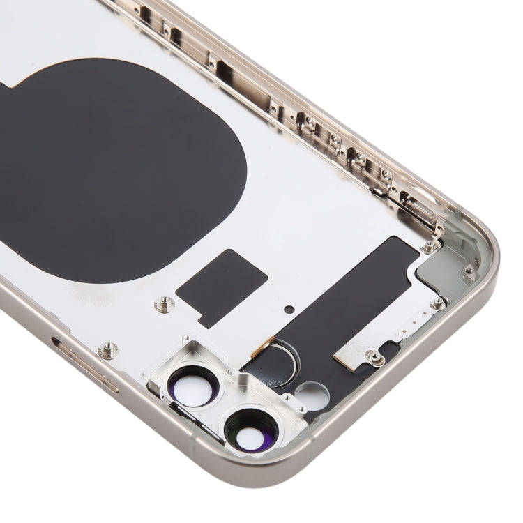 Back Cover with Appearance Imitation of iP15 Pro for iPhone 11(Titanium)
