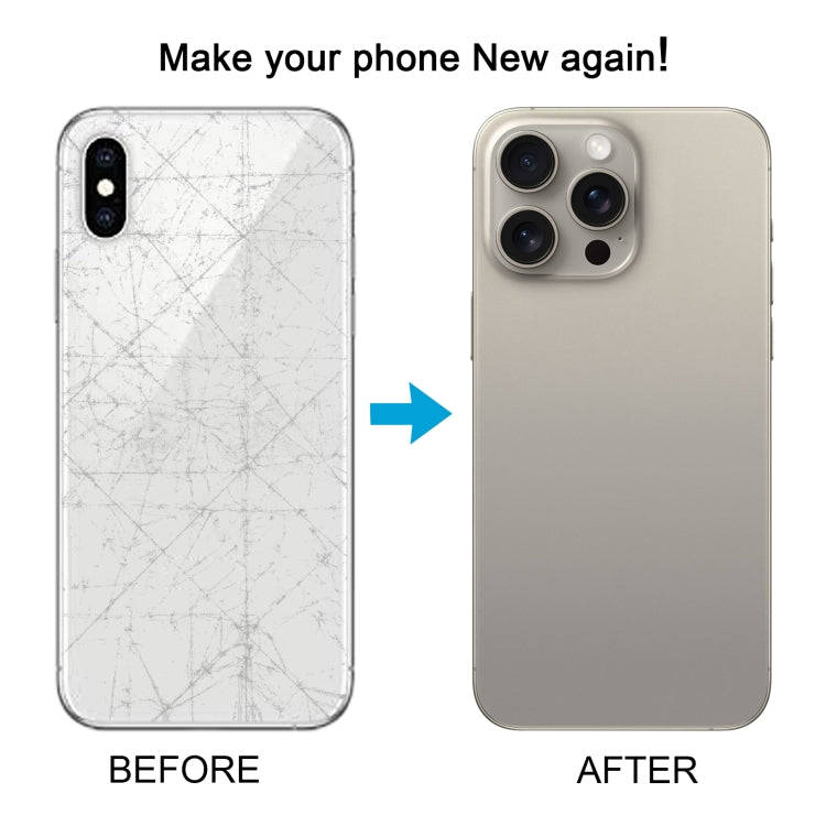 Back Cover with Appearance Imitation of iP15 Pro Max for iPhone XS Max(White)