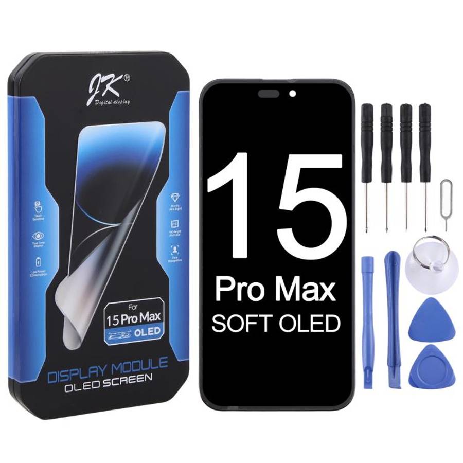 JK Soft OLED LCD Screen For iPhone 15 Pro Max