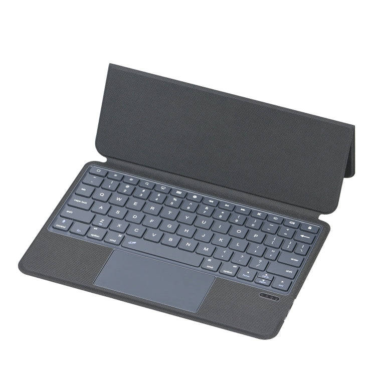 P3125-6 Grid Bluetooth Keyboard Leather Case with Touch Pad For iPad Air 11 2024 / Air 5 10.9 202...