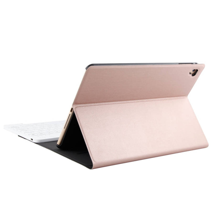 FT-1030 Bluetooth 3.0 ABS Brushed Texture Keyboard + Skin Texture Leather Tablet Case for iPad Ai...