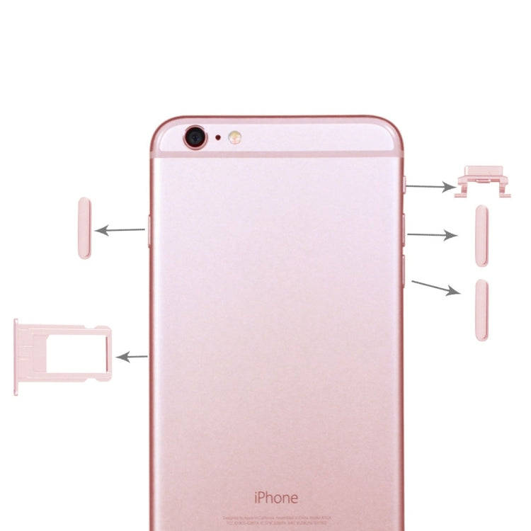 4 in 1 for iPhone 6 Plus (Card Tray + Volume Control Key + Power Button + Mute Switch Vibrator Ke...
