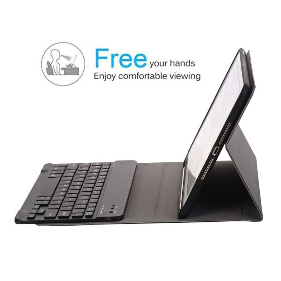 Detachable Bluetooth Keyboard + Horizontal Flip Leather Tablet Case with Holder & Pencil Holder f...