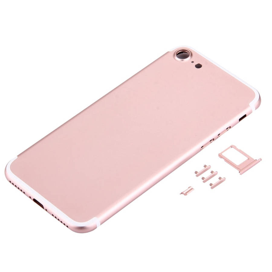 5 in 1 for iPhone 7 (Back Cover + Card Tray + Volume Control Key + Power Button + Mute Switch Vib...