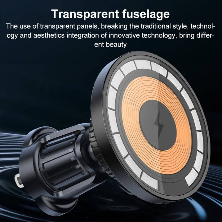 wlons Air Outlet Transparent Magnetic Wireless Charging Car Holder