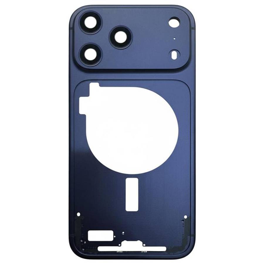 For iPhone 17 Pro Middle Frame Bezel Plate with Camera Lens Cover (Blue)