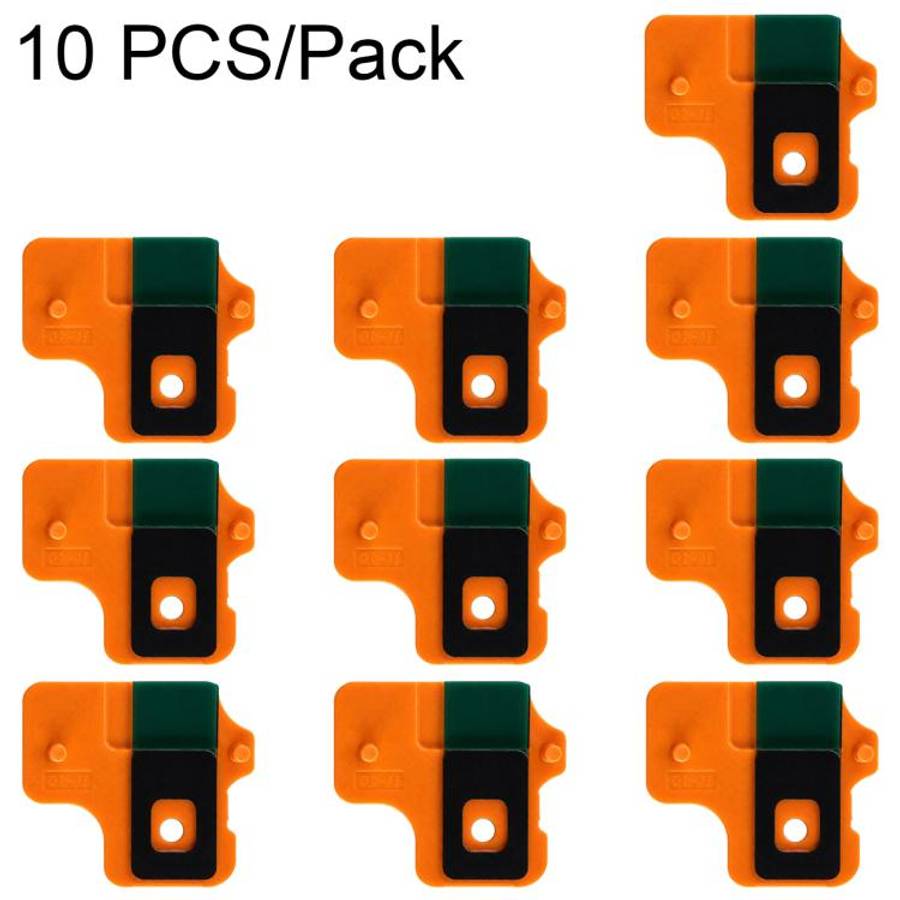 For iPhone 17 Pro / 17 Pro Max 10 PCS/Pack Flash Dust Mesh (Orange)