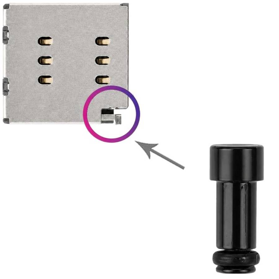 For iPhone 12-17 Pro Max 100 PCS/Pack SIM Card Slot Spring (Black)