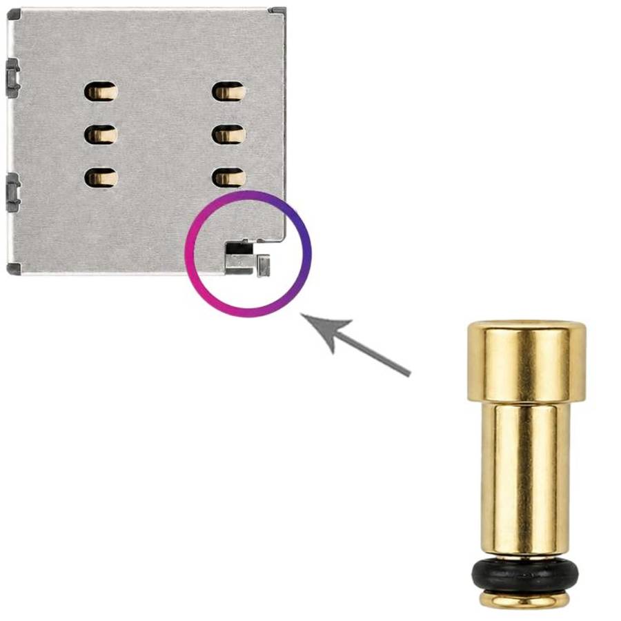 For iPhone 12-17 Pro Max 100 PCS/Pack SIM Card Slot Spring (Gold)