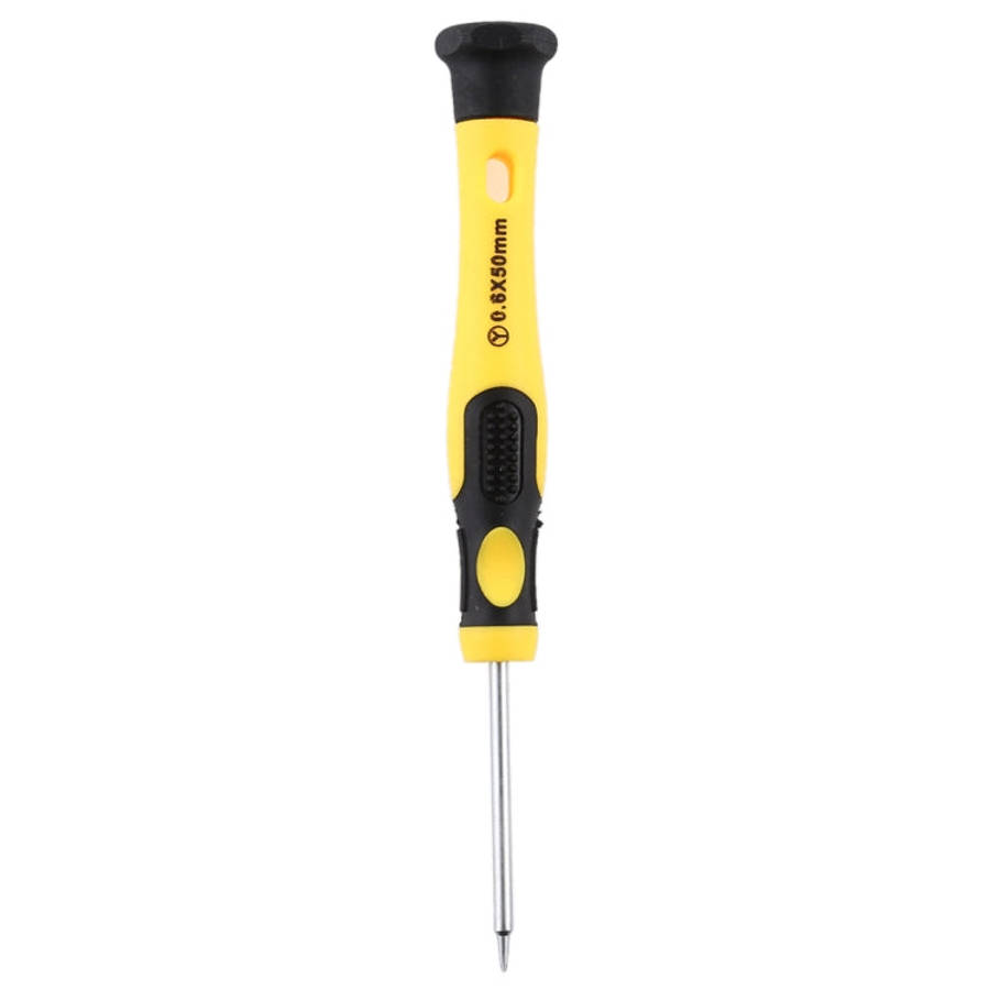 JIAFA JF-611-Y Tri-point 0.6 Repair Screwdriver for iPhone 7 & 7 Plus & Apple Watch(Yellow)
