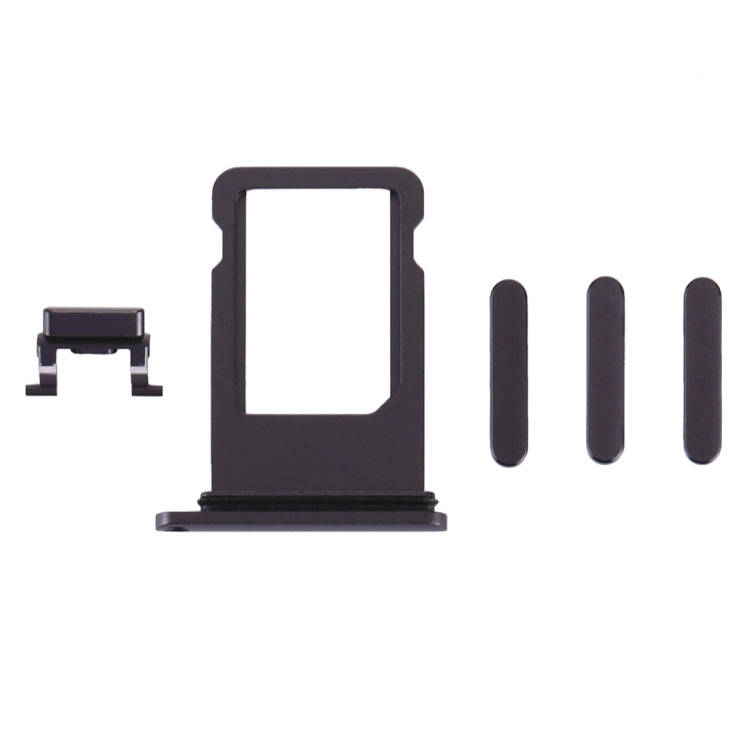Card Tray + Volume Control Key + Power Button + Mute Switch Vibrator Key for iPhone 8 (Grey)